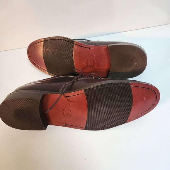 Allen Solly Brogues Wing Tip Brown Leather Made In Mexico Dress Shoes Size 12M - Picture 6 of 10